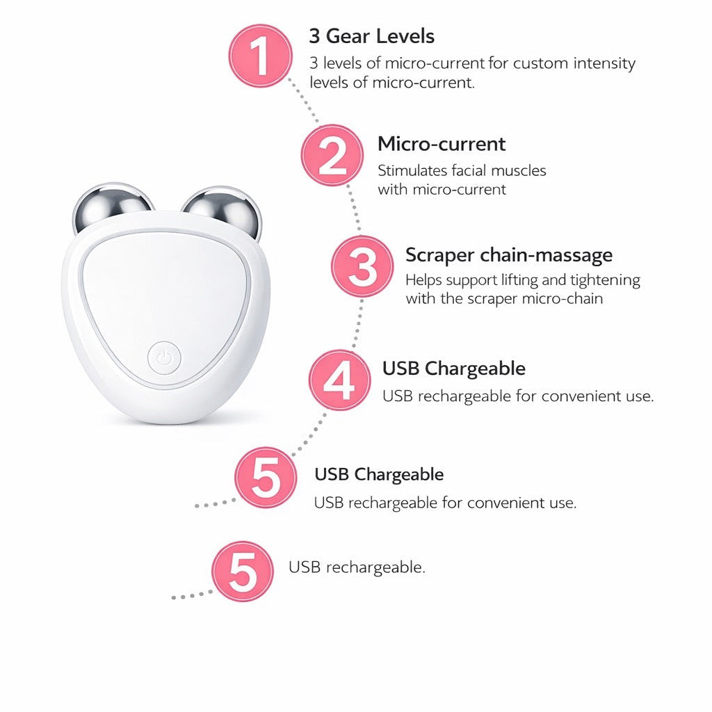 Calm your skin. Sculpt your face. In 5 quiet minutes.